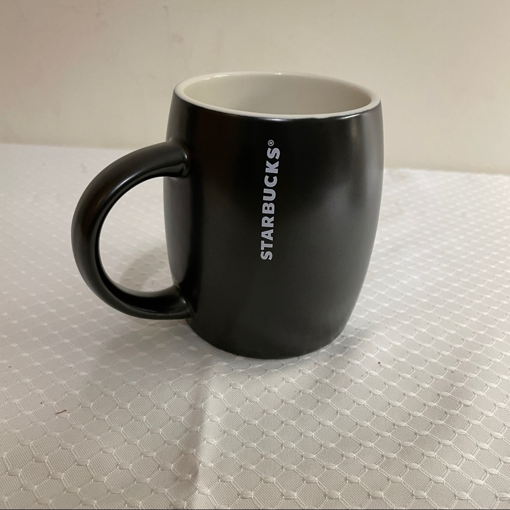Starbucks etched Mermaid logo collectible coffee / tea mug. Black and white. - Picture 2 of 6